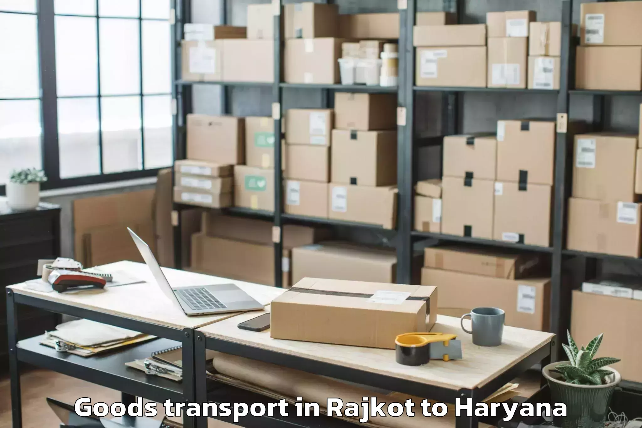 Book Rajkot to Hodal Goods Transport